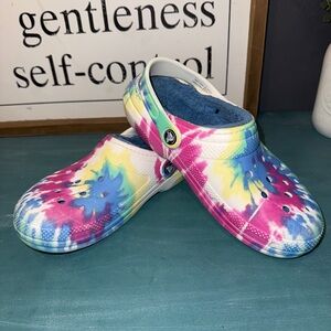 Colorful Tie-Dye Kids Crocs